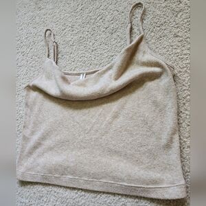 By Anthropologie Adjustable Straps Cowl Neckline Thin Sweater Material Tank Cami